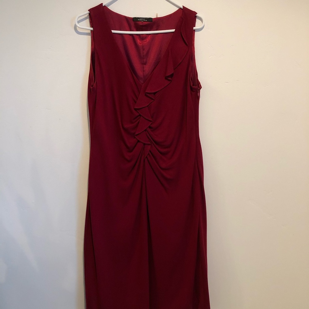 Elie Tahari red dress, size 14.